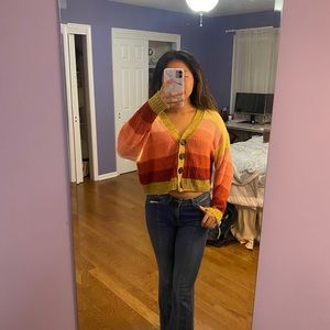 NWOT urban stripped sweater cardigan